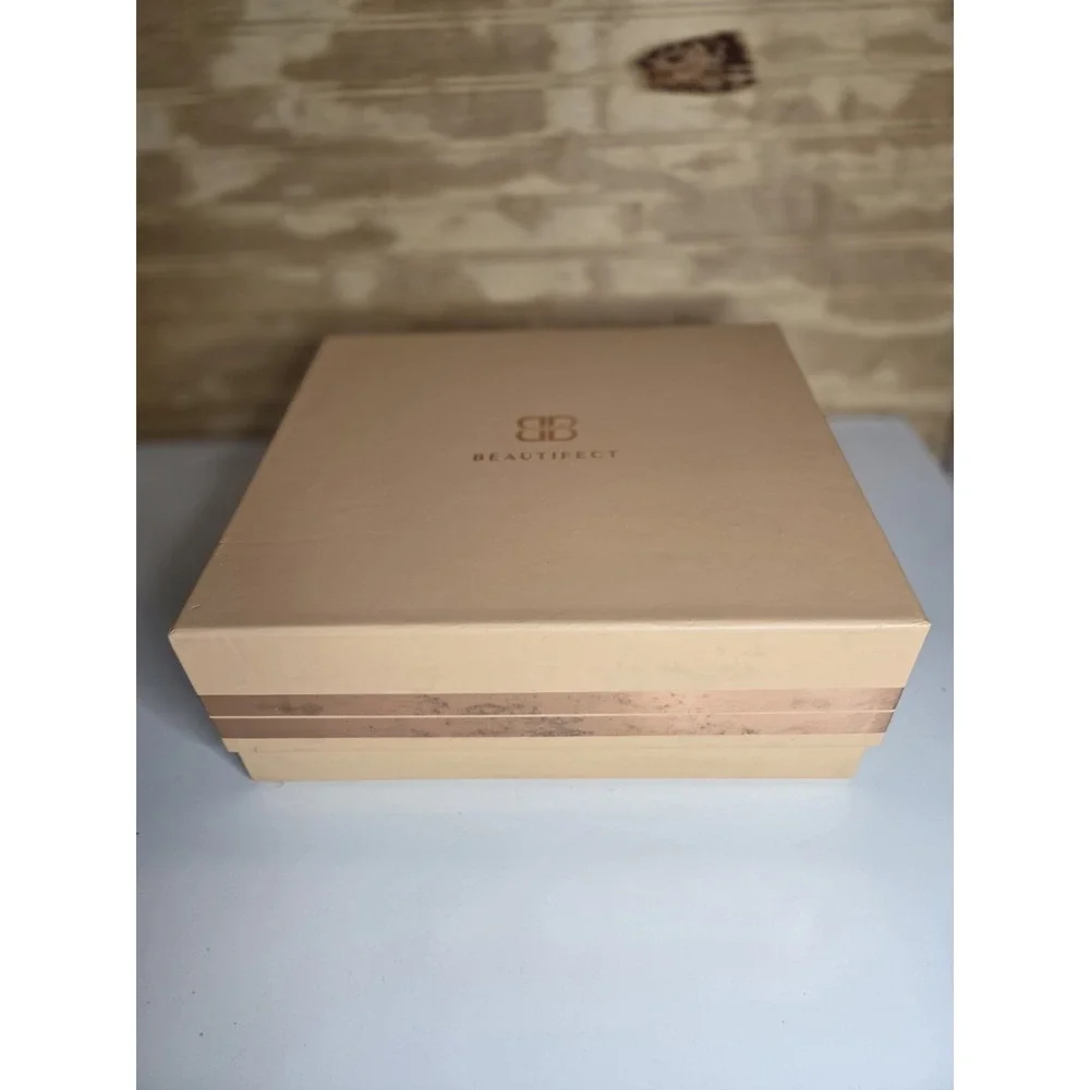 Beautifect Matte Black Rose Gold Lighted Makeup Box Gift‎ Box Cosmetic Travel